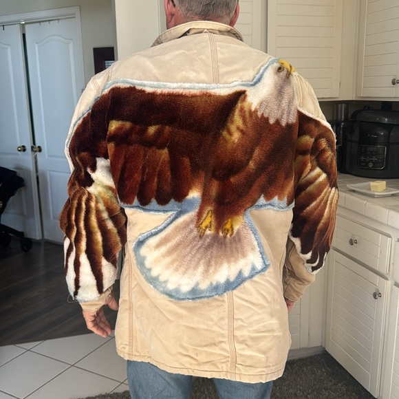 Vintage Carhartt Customized Eagle lined quilted jacket rancher chore Det… - Picture 4 of 16